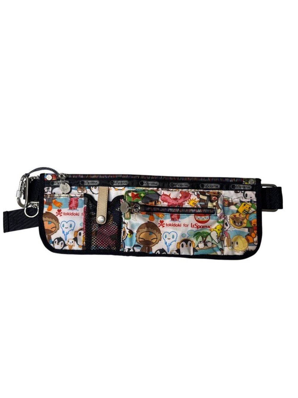 Tokidoki For LeSportsac Vacanze Print Belt Bag With Colorful Zippers And Multipl